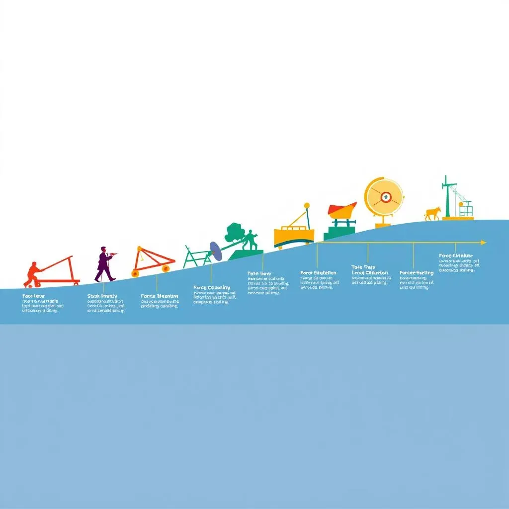 Exemples illustrant l'évolution de la force mesurable