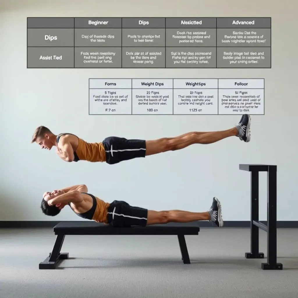 Progressing from Beginner to Advanced Dips Calisthenics Exercises